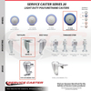 Service Caster Cambro 60007 Dish Caddies and Utlity Cart Replacement Locking Caster - SCC CAM-SCC-20S514-PPUB-BLUE-TLB